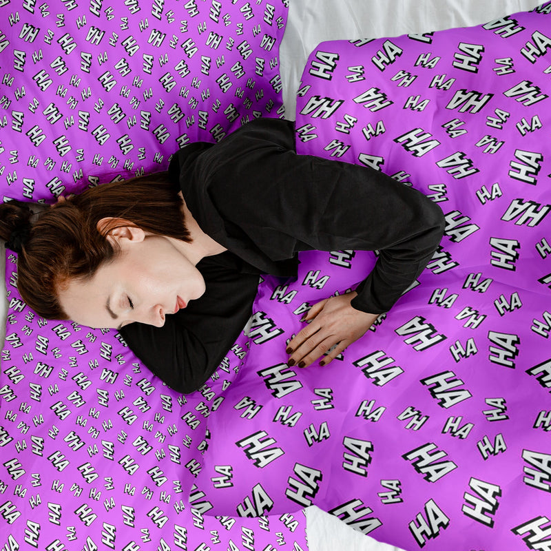 Set di biancheria da letto con coperte terapeutiche Ha Ha Ha
