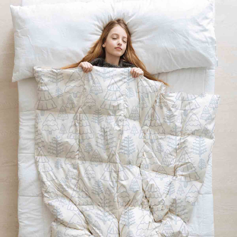 Set di biancheria da letto con coperta terapeutica tenera foresta