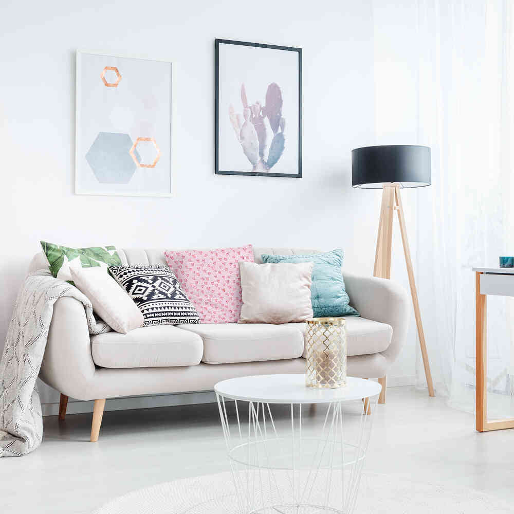 Cuscino salute rosa cuori rossi