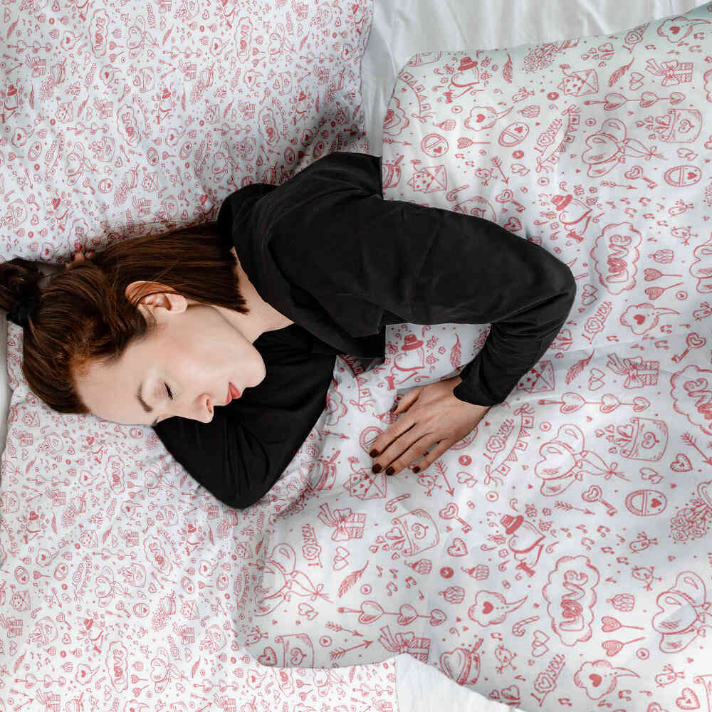 Coperta terapeutica originale - Rivestimento in cotone Be my Valentine