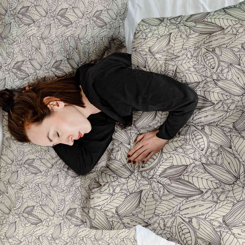 Set di biancheria da letto con coperta terapeutica pianta di cacao
