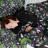 Set di biancheria da letto con coperta terapeutica Joker colorato