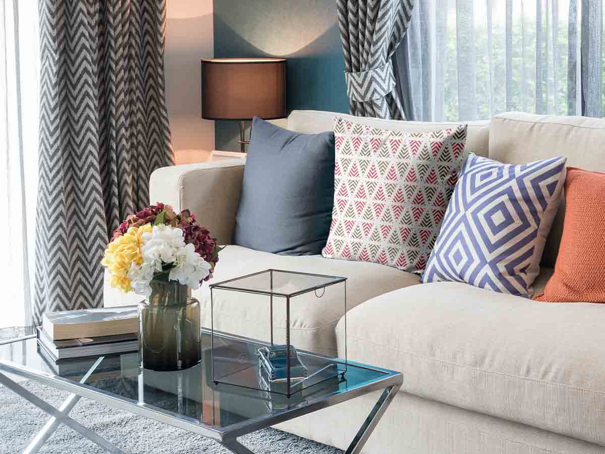 Cuscino salute triangoli natalizi