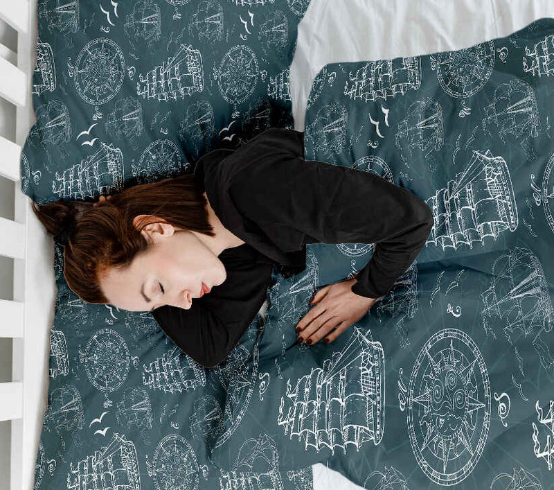 Set di biancheria da letto con coperte terapeutiche e navi