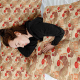 Set di biancheria da letto con coperta terapeutica Gallo cinese
