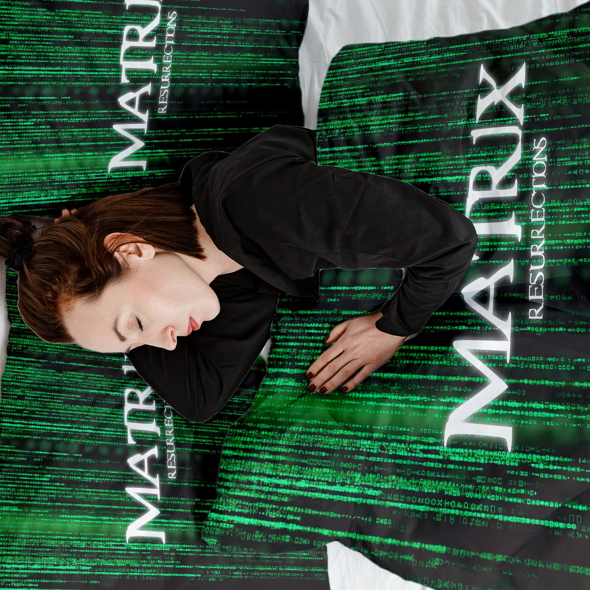 Set di biancheria da letto Terapiedecken Matrix in verde