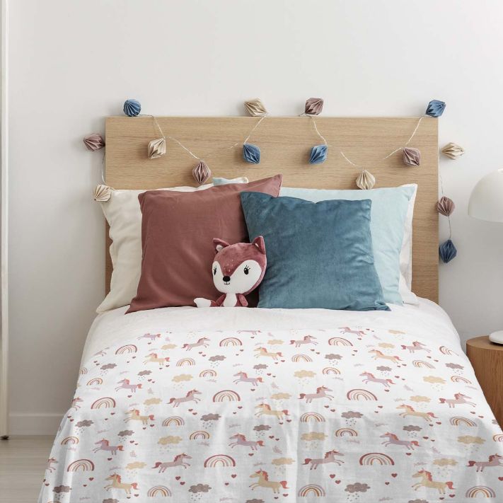 Coperta terapeutica originale - Coperta ponderata unicorno con rivestimento in cotone per bambini
