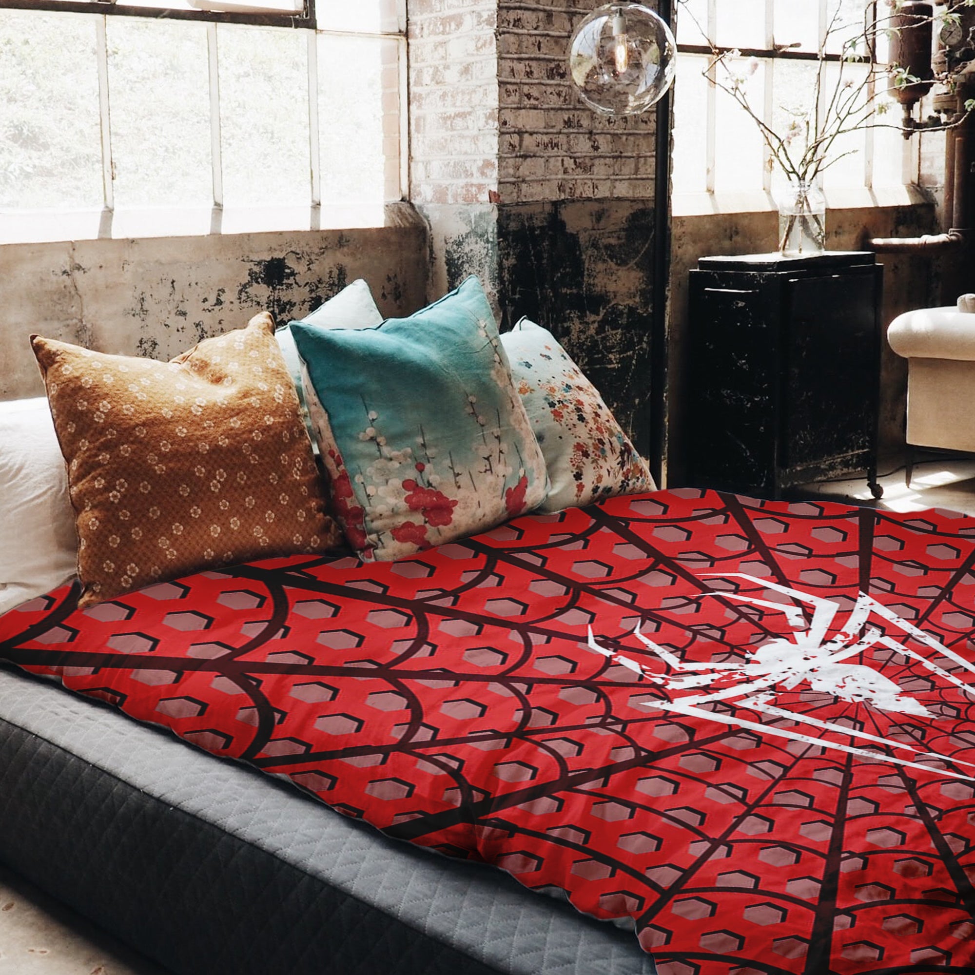 Set copripiumino coperta terapeutica Spiderman ragno