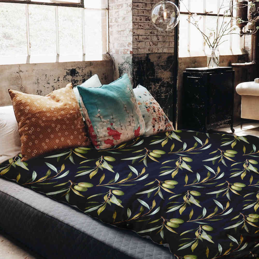 Set di biancheria da letto con coperte terapeutiche e olive