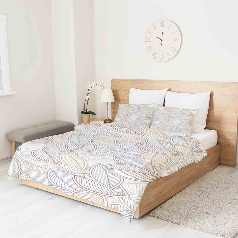 Coperta terapeutica originale - Rivestimento in cotone con foglie di palma colorate