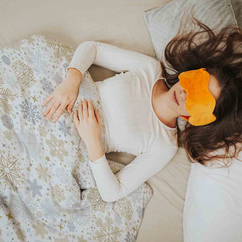 Set di biancheria da letto con coperta terapeutica, chiara nevicata