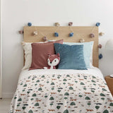 Coperta terapeutica originale - Coperta ponderata con animali della foresta con rivestimento in cotone per bambini