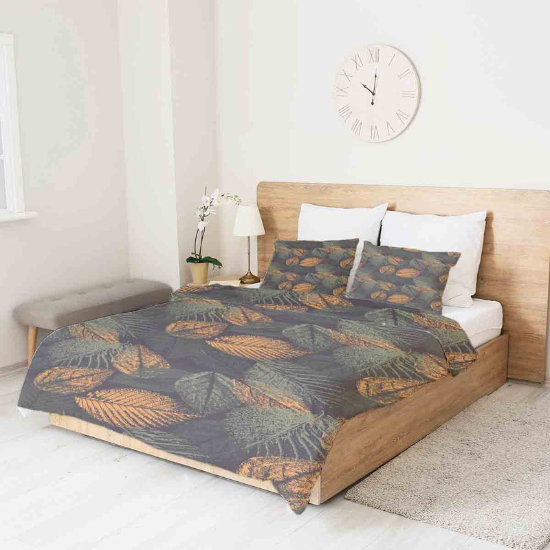 Coperta terapeutica originale - Rivestimento in cotone motivo foglia autunnale