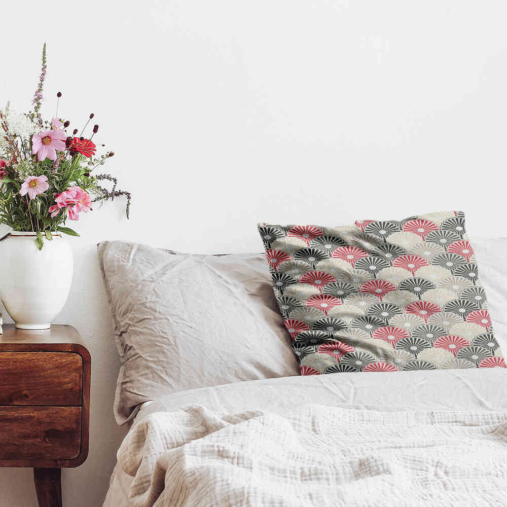 Cuscino per la salute fiori astratti colorati