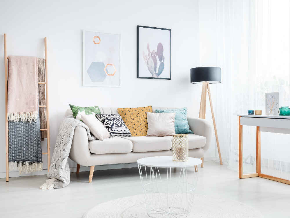 Cuscino salute arancione con scopa di Potter