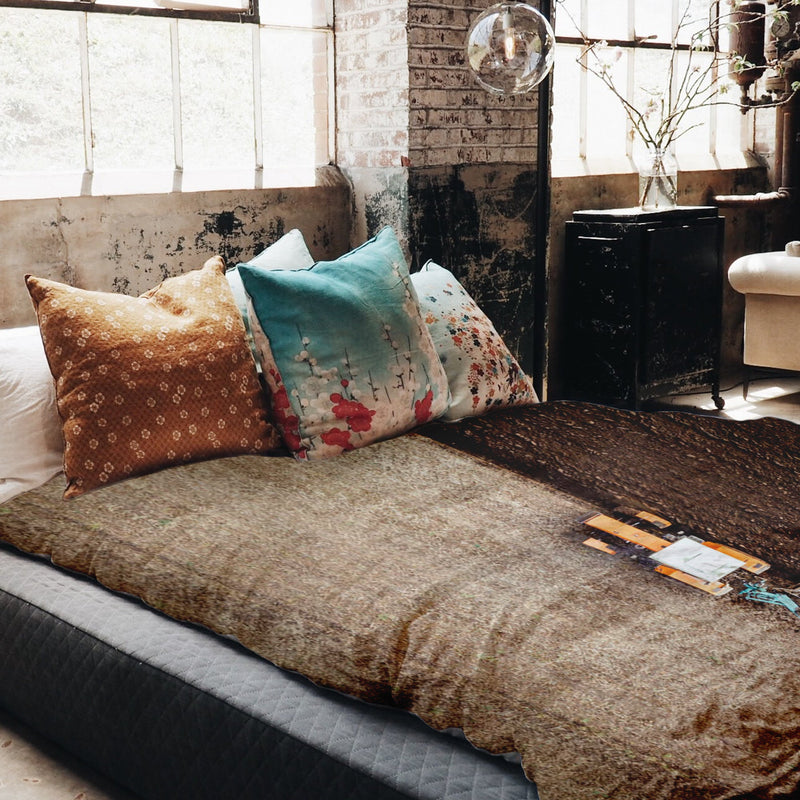Set di biancheria da letto con coperta terapeutica marrone Ackerland