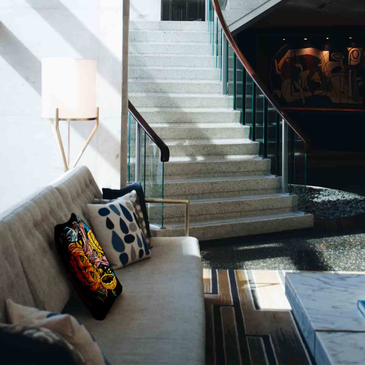 Cuscino salute Halloween zucca