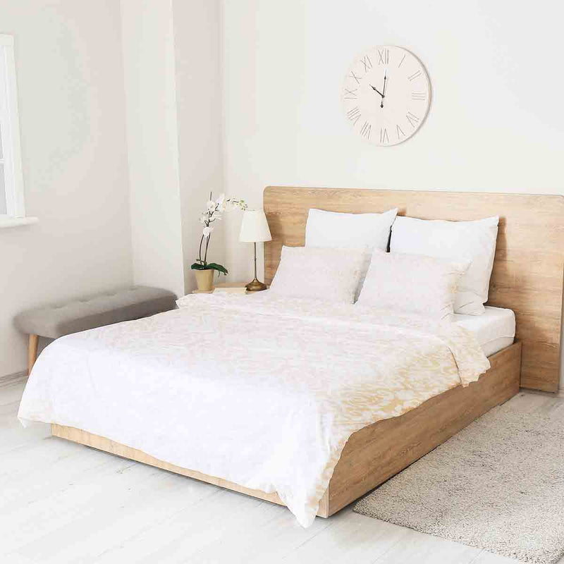 Set di biancheria da letto con coperta terapeutica Boho Arancione
