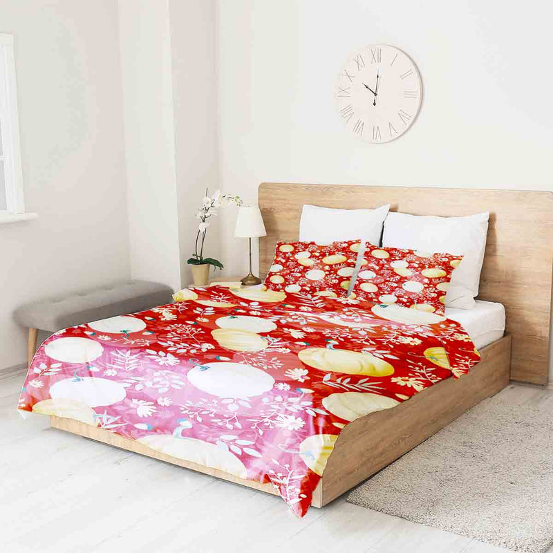 Coperta terapeutica originale - Rivestimento in cotone rosso con zucche