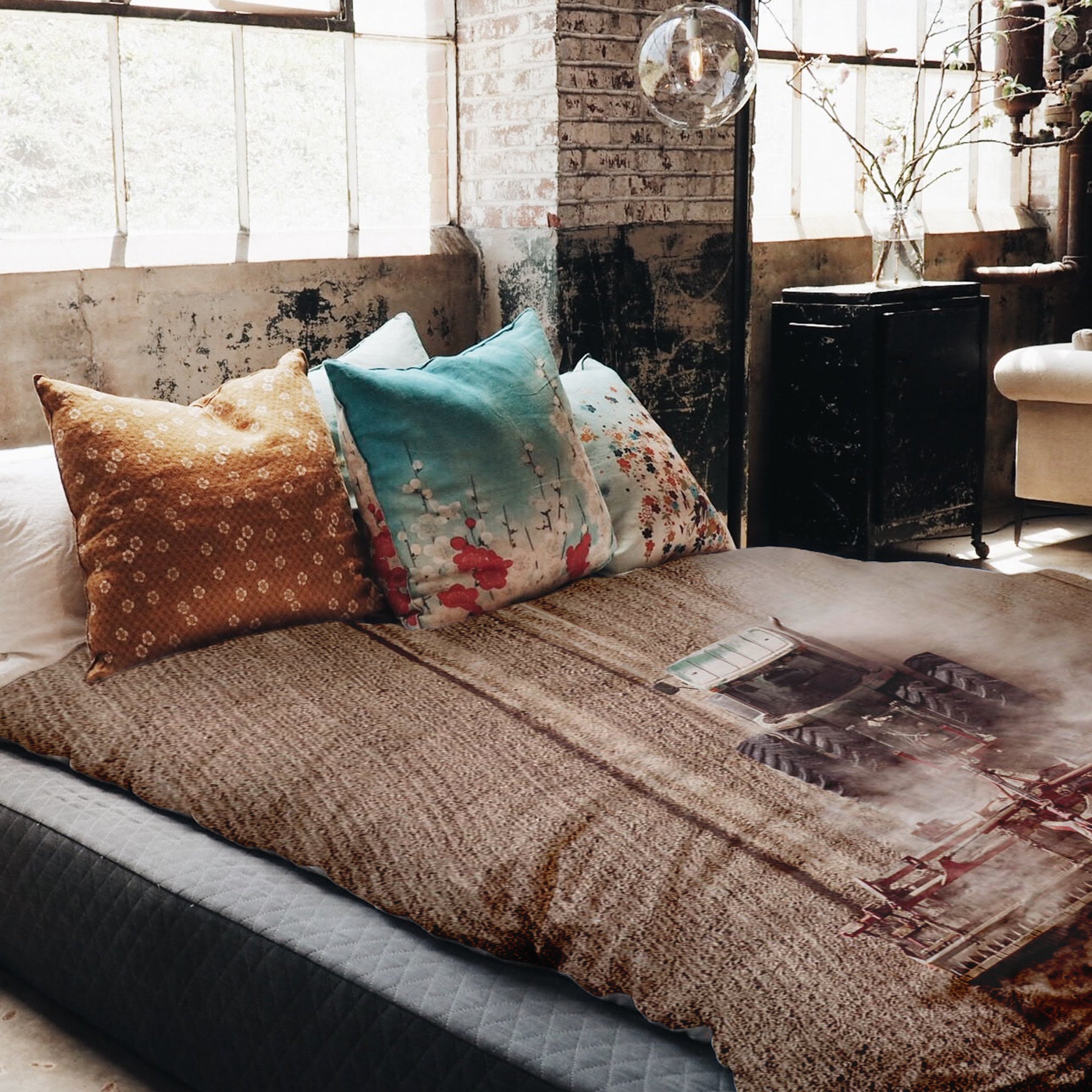 Set di biancheria da letto con coperta terapeutica Trattore nella polvere