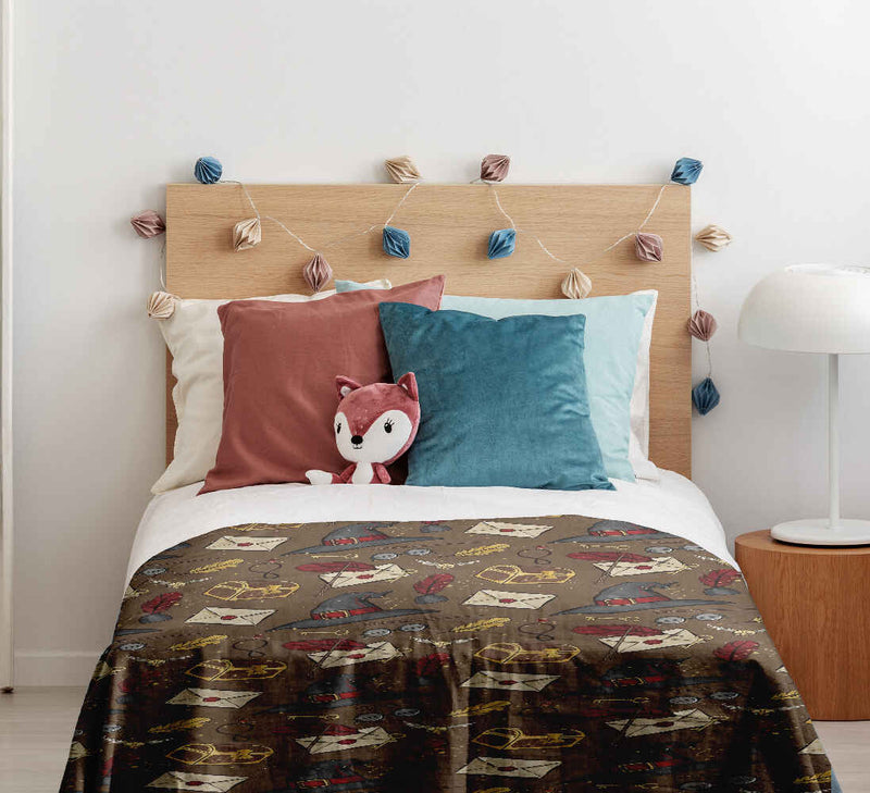 Set di biancheria da letto con coperta terapeutica e cappello parlante