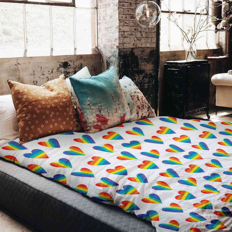 Coperta terapeutica originale - Rivestimento in cotone LOVE IS LOVE