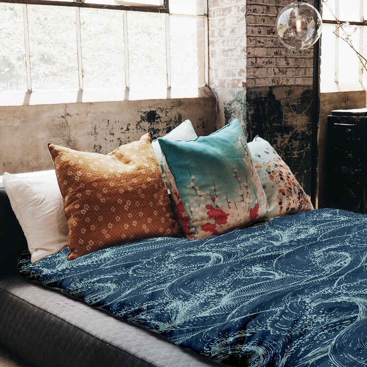 Set di biancheria da letto con coperte terapeutiche Onde nel mare