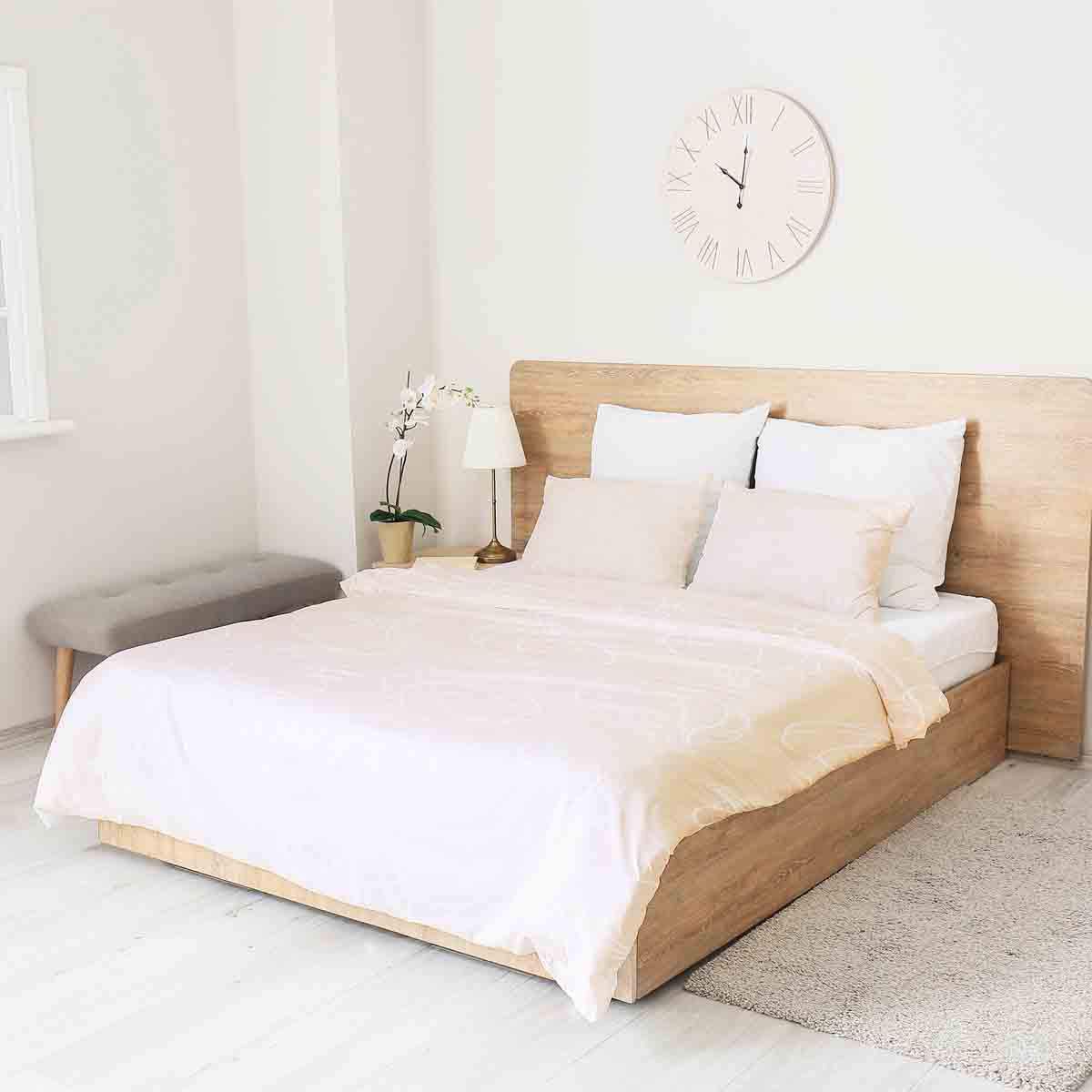 Set di biancheria da letto con coperta terapeutica arancione con zucca