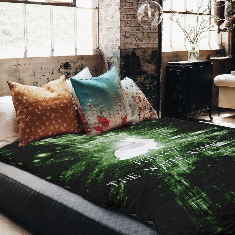 Coperta terapeutica originale - Rivestimento in cotone Segui il Coniglio