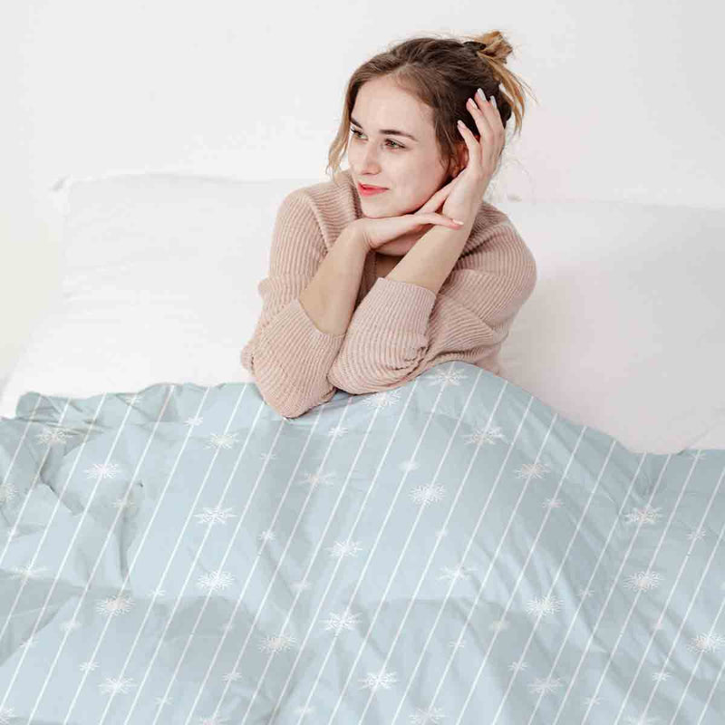 Set di biancheria da letto con coperta terapeutica Elsa Stelle