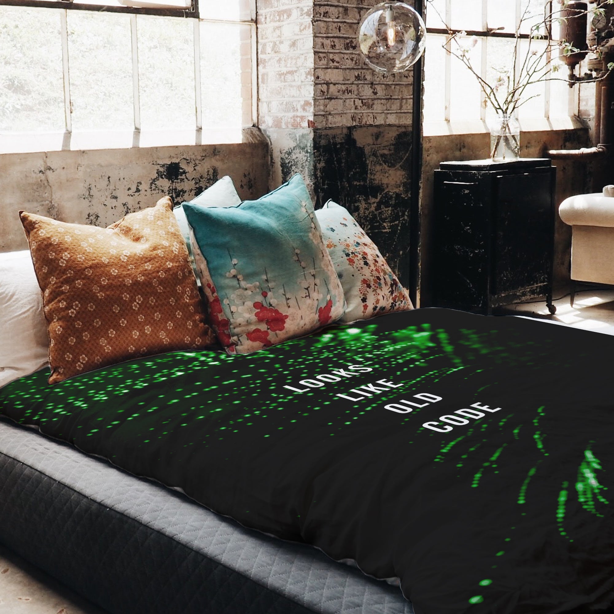 Set di biancheria da letto con coperta terapeutica verde Looks Like