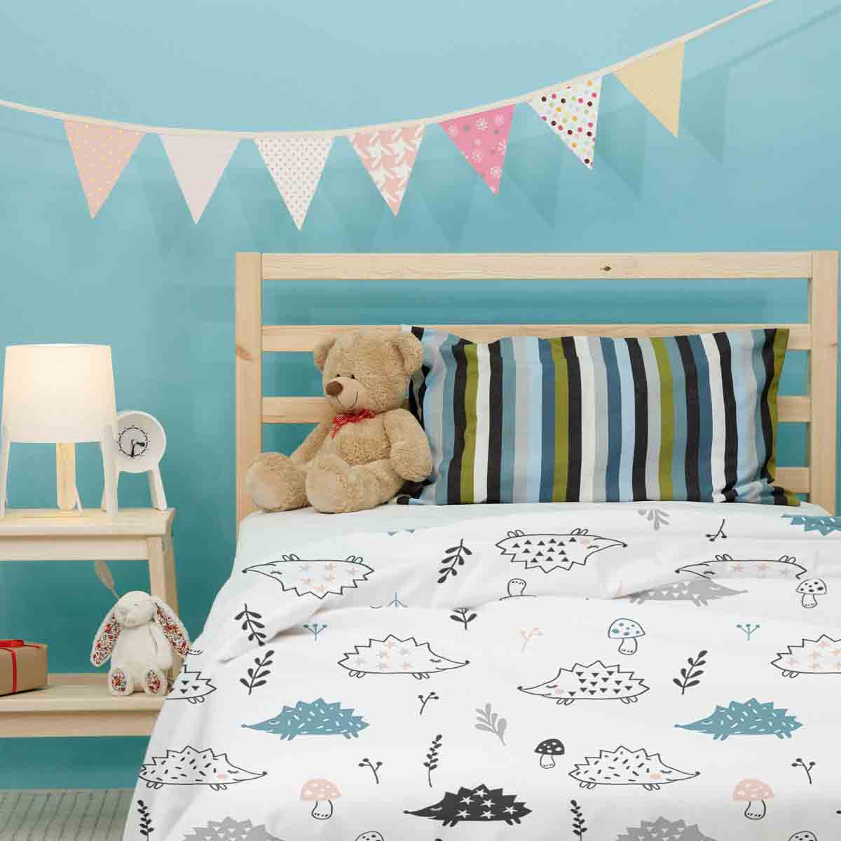 Coperta terapeutica originale - Rivestimento in cotone bianco con riccio