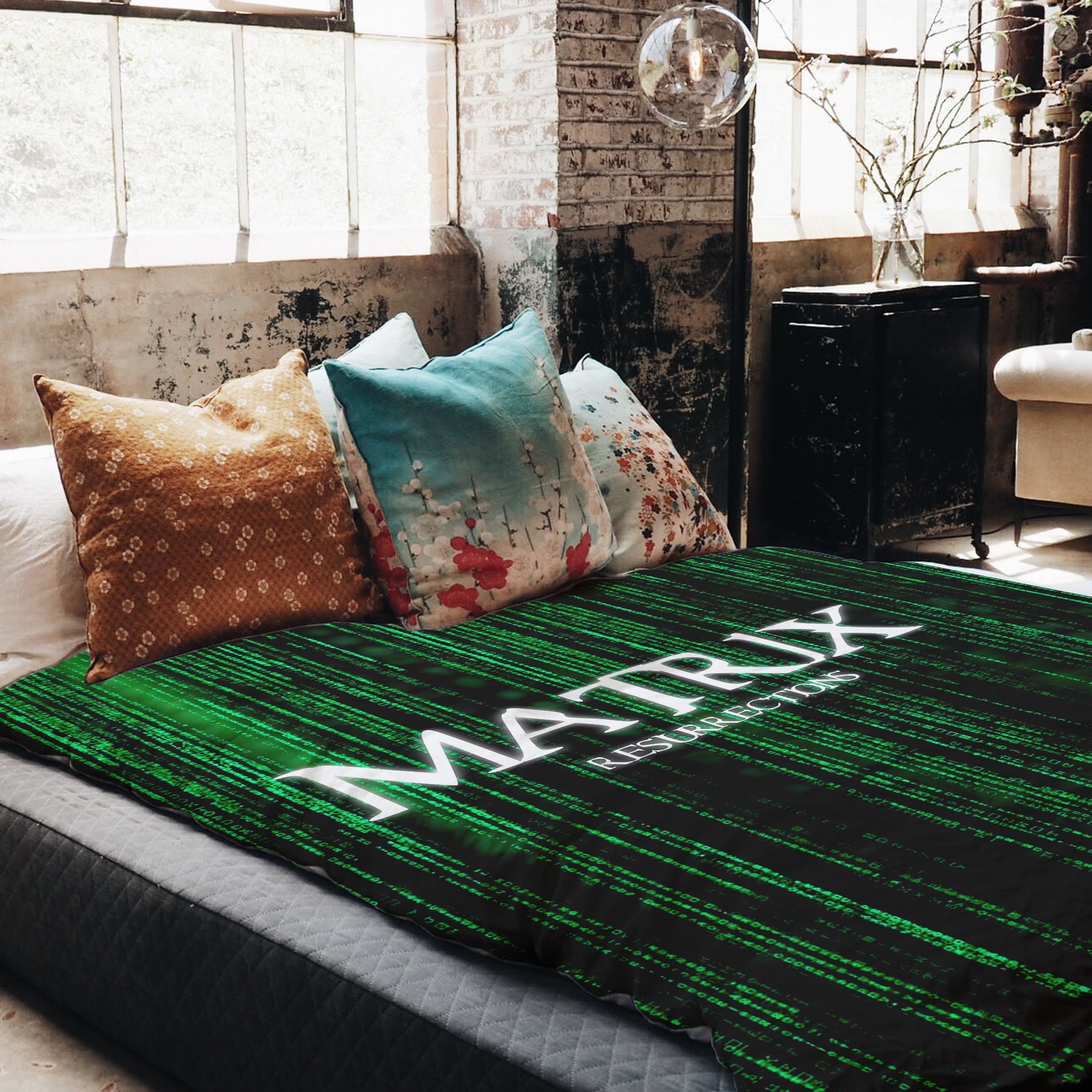 Set di biancheria da letto Terapiedecken Matrix in verde