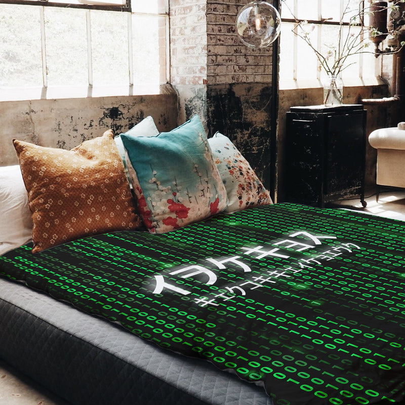 Coperta terapeutica originale - Rivestimento in cotone verde codice numerico