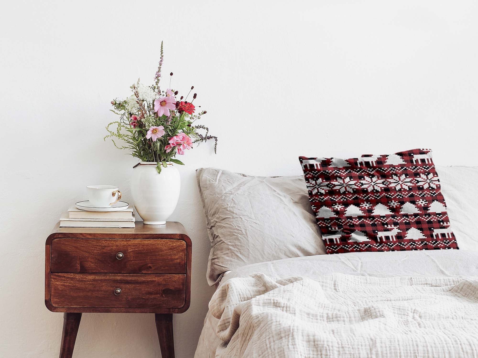 Cuscino salute Karo con motivi natalizi