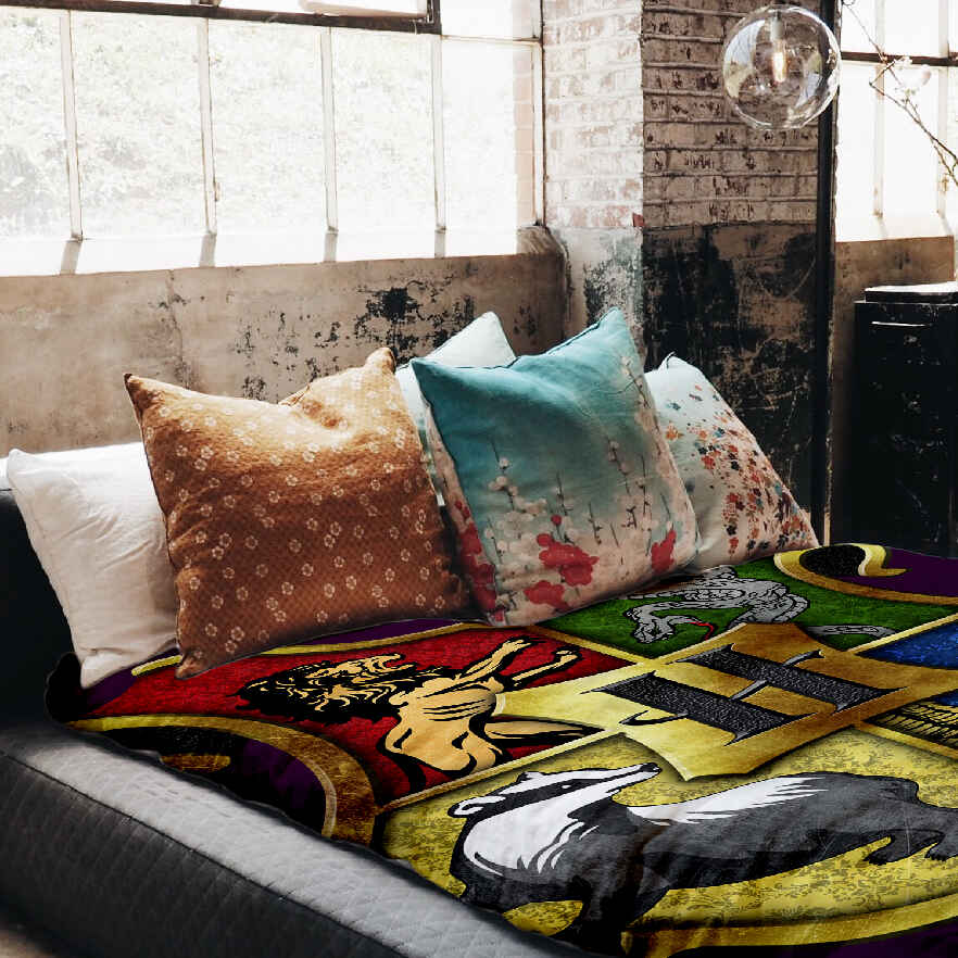 Coperta terapeutica originale - Rivestimento in cotone Case di Hogwarts