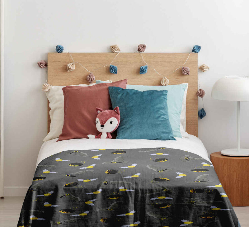 Set di biancheria da letto con coperta terapeutica grigio Zauberhut
