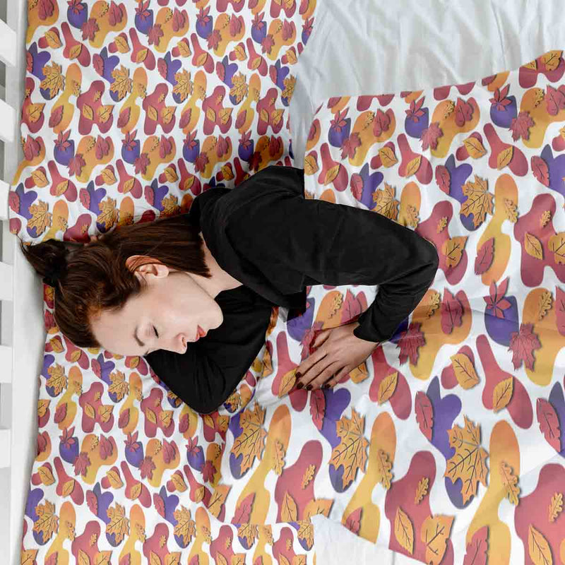 Set di biancheria da letto con coperte terapeutiche macchie colorate