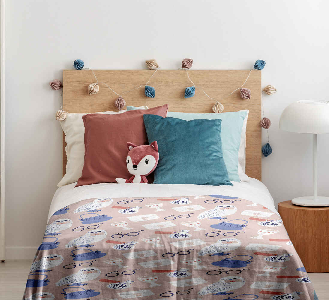 Set di biancheria da letto con coperta terapeutica con il gufo di Harry
