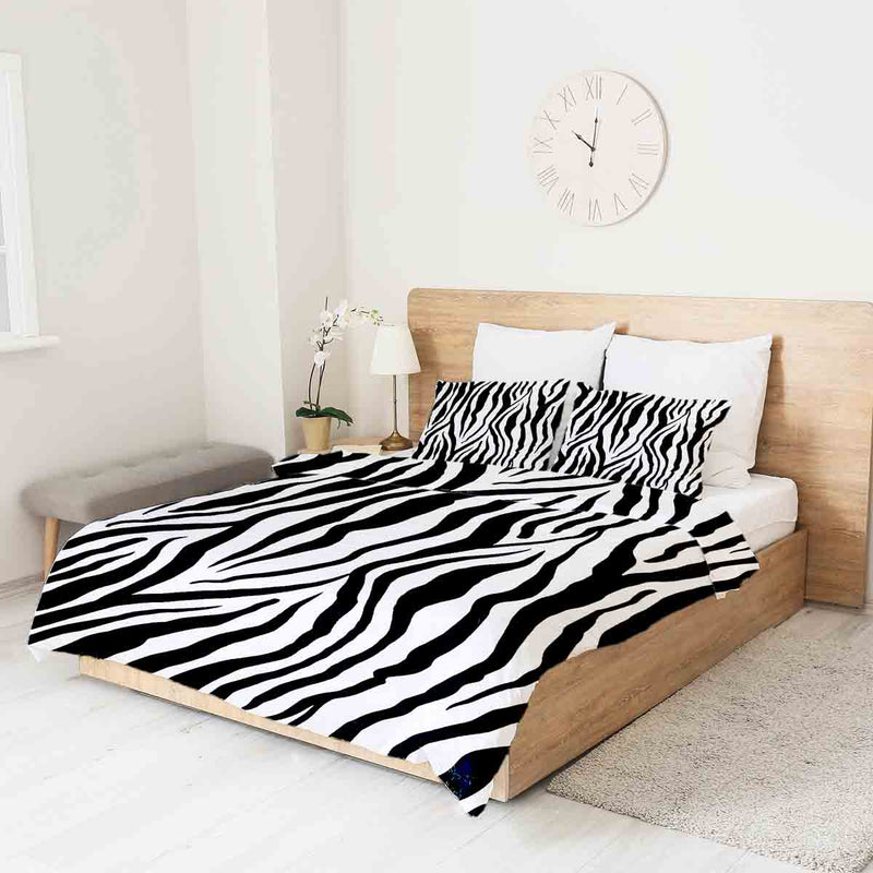 Set copripiumino coperta terapeutica stampa zebra