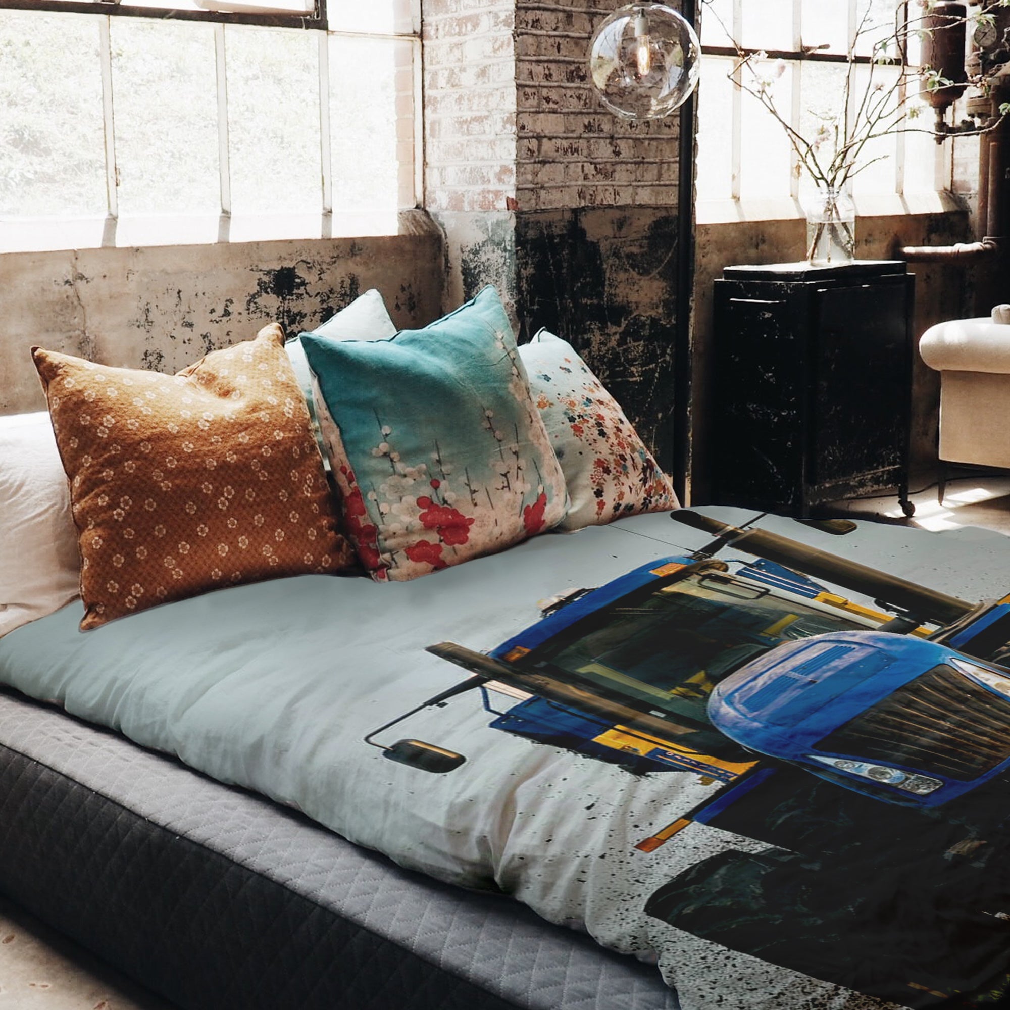 Coperta terapeutica originale - Rivestimento in cotone trattore in blu