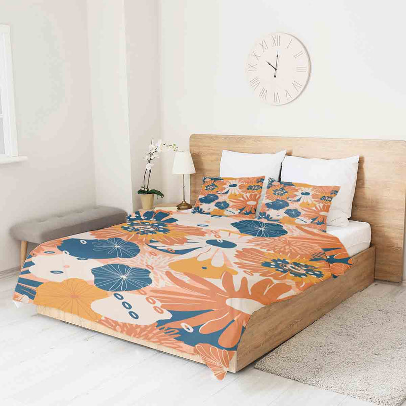 Coperta terapeutica originale - Rivestimento in cotone con fiori di gerbera