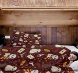 Coperta terapeutica originale - Magia Hedwig Coperta ponderata con rivestimento in cotone per bambini e adulti