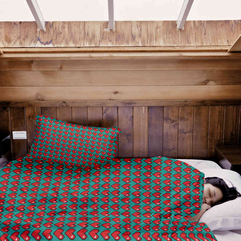 Set di biancheria da letto con coperta terapeutica Computer Love