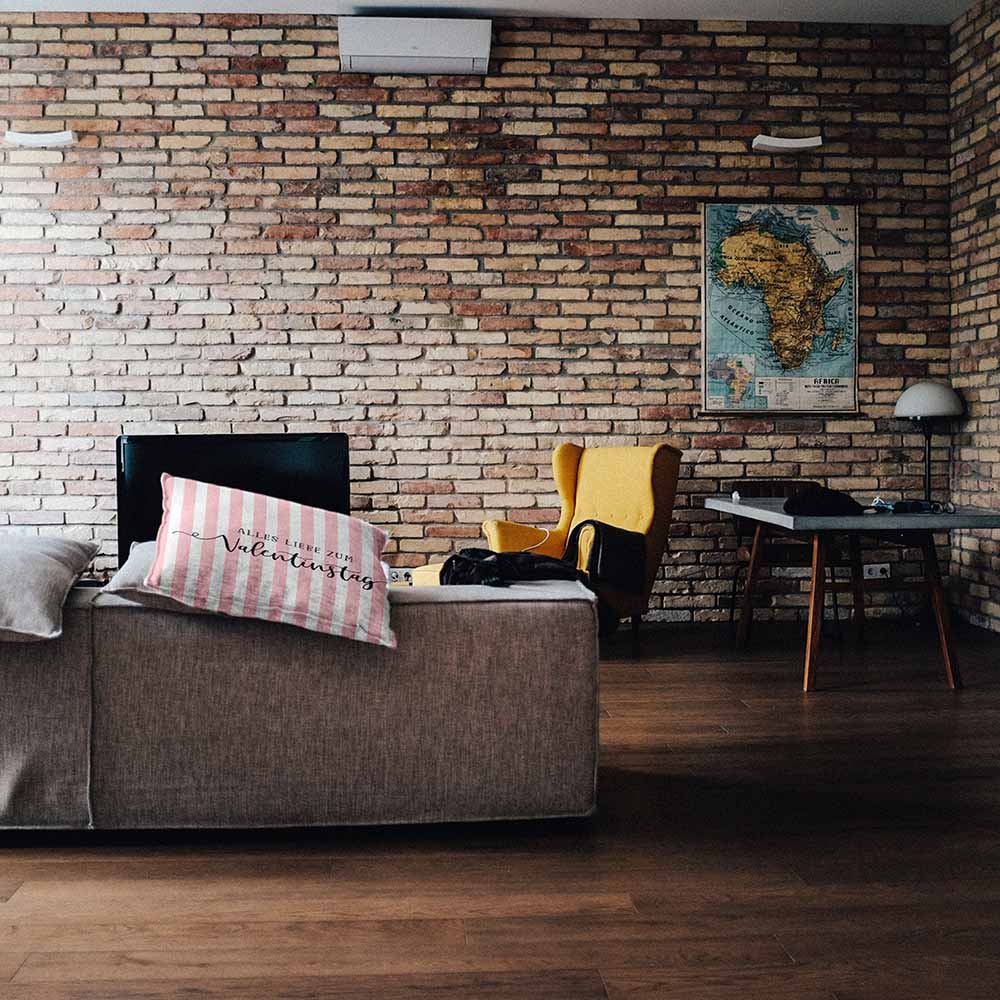 Cuscino salute a righe San Valentino