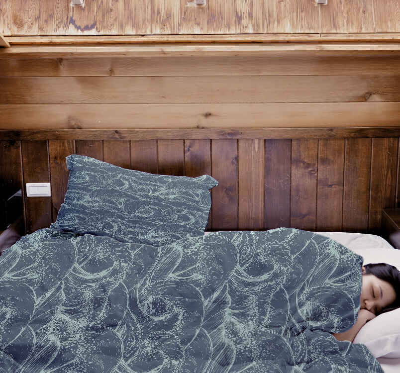 Set di biancheria da letto con coperte terapeutiche Onde nel mare