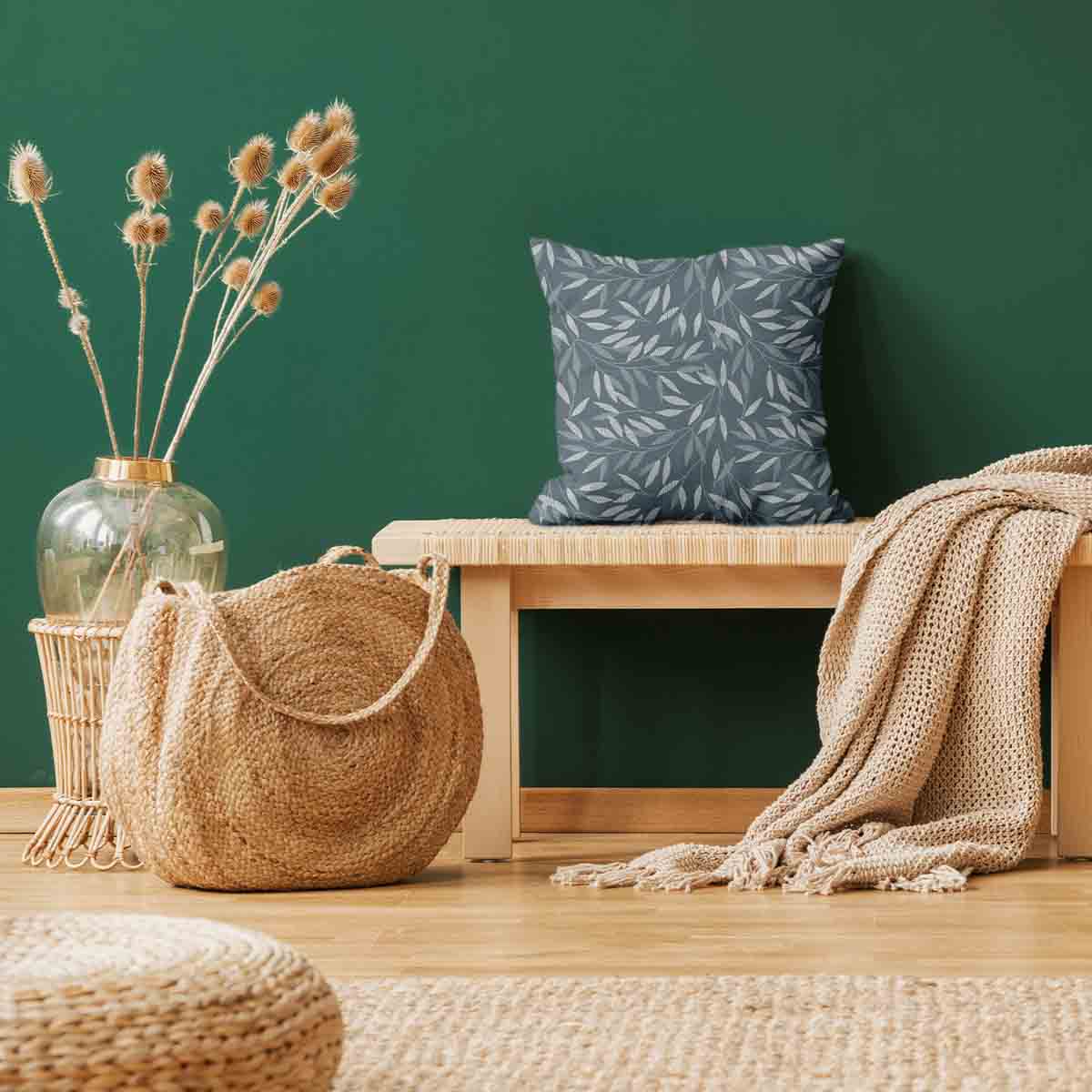 Cuscino sanitario con rami blu