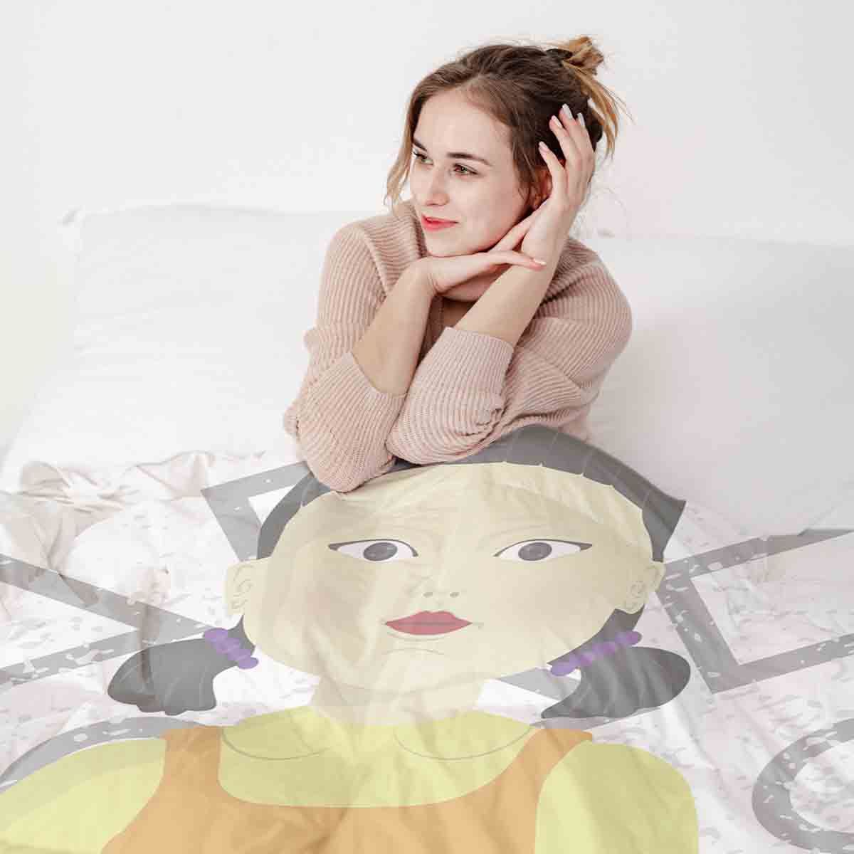 Set di biancheria da letto con coperta terapeutica Red Light, green Light