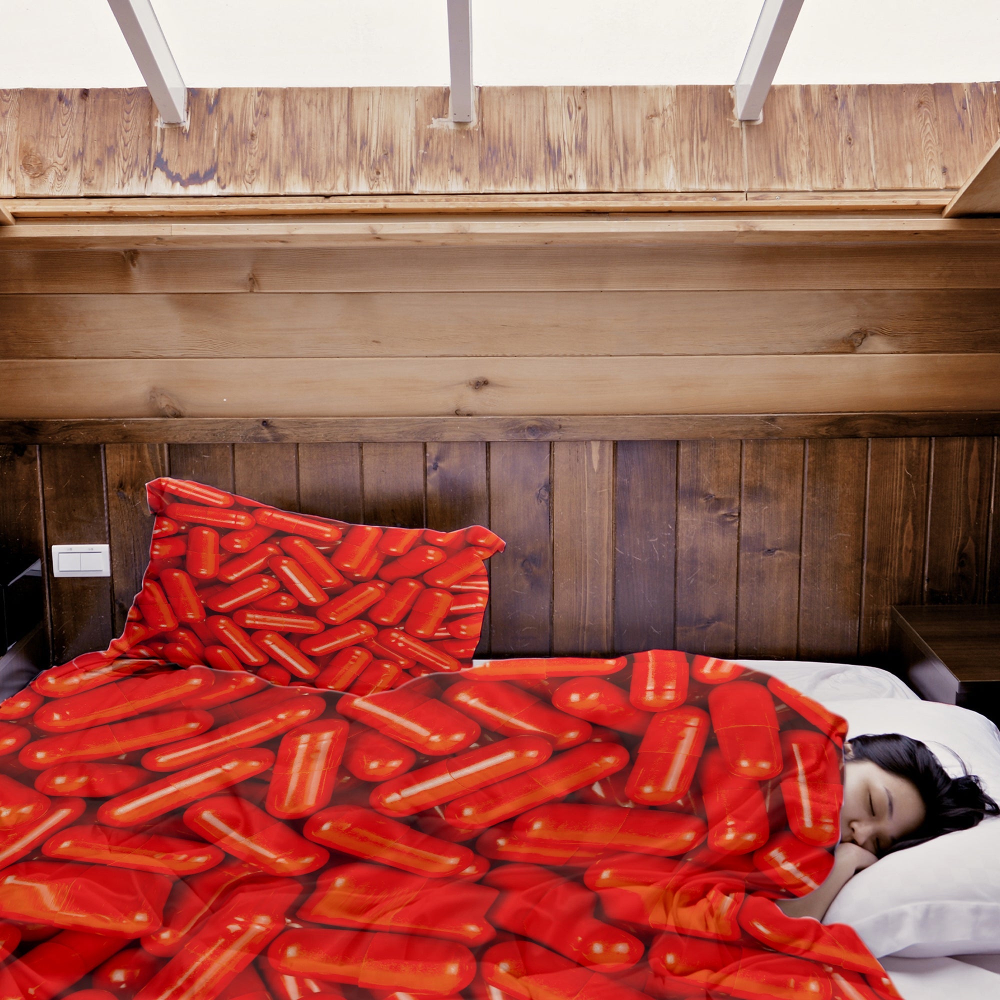 Coperta terapeutica originale - Rivestimento in cotone rosso Tabletten