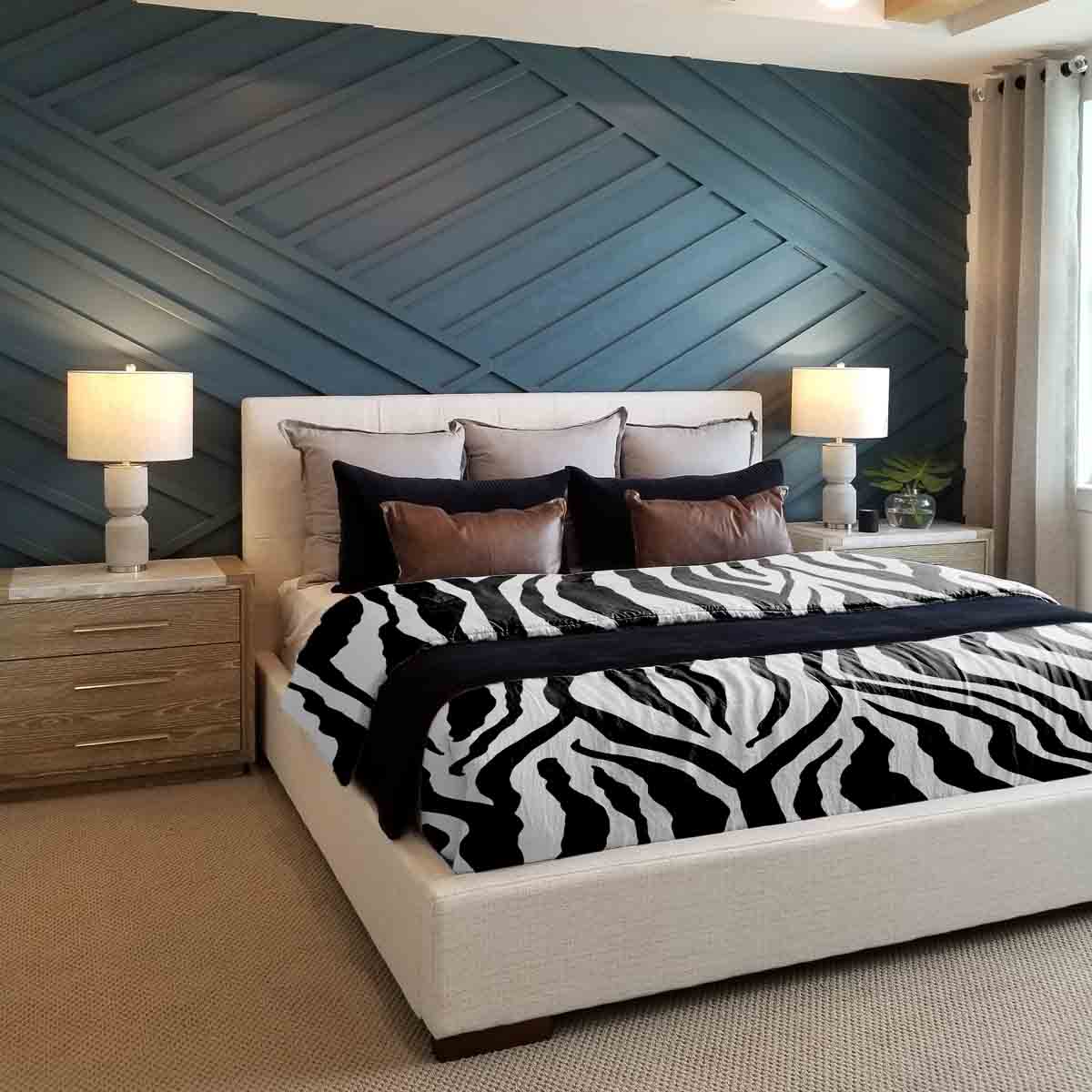 Coperta terapeutica originale - Rivestimento in cotone stampa zebra